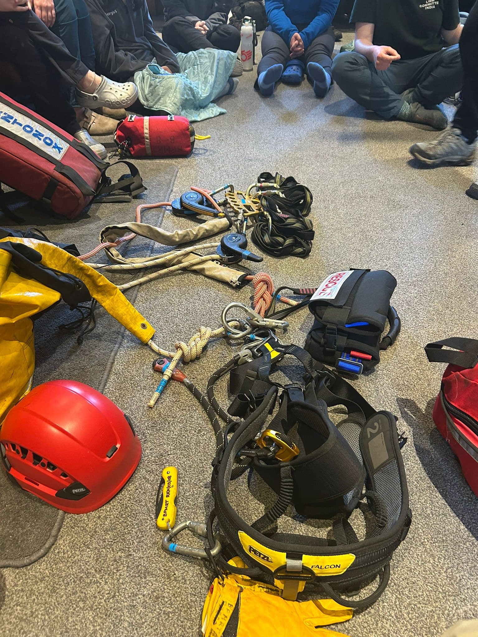 LSCFR team members during training activity