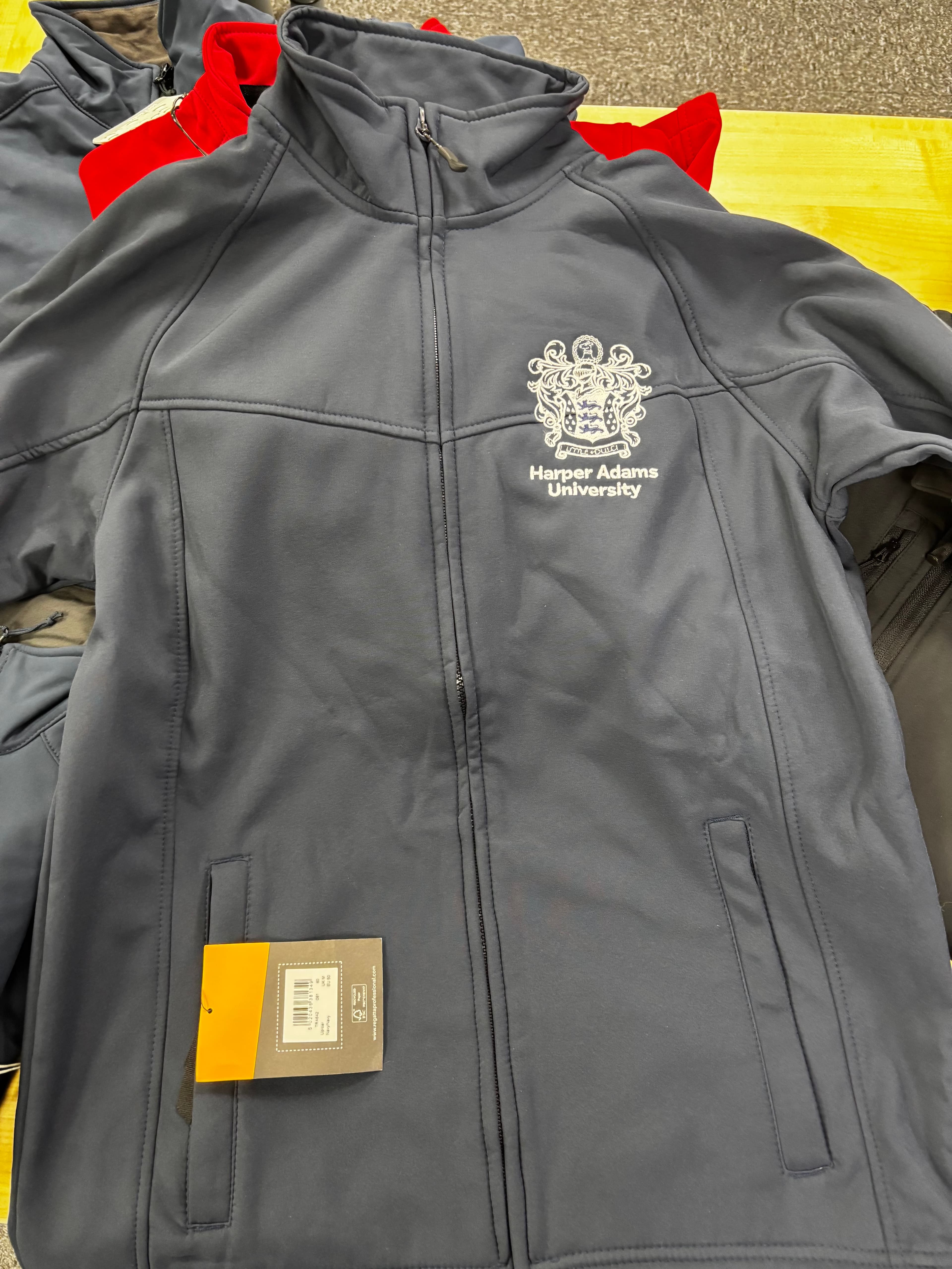 Example breast embroidery placement on a similar jacket