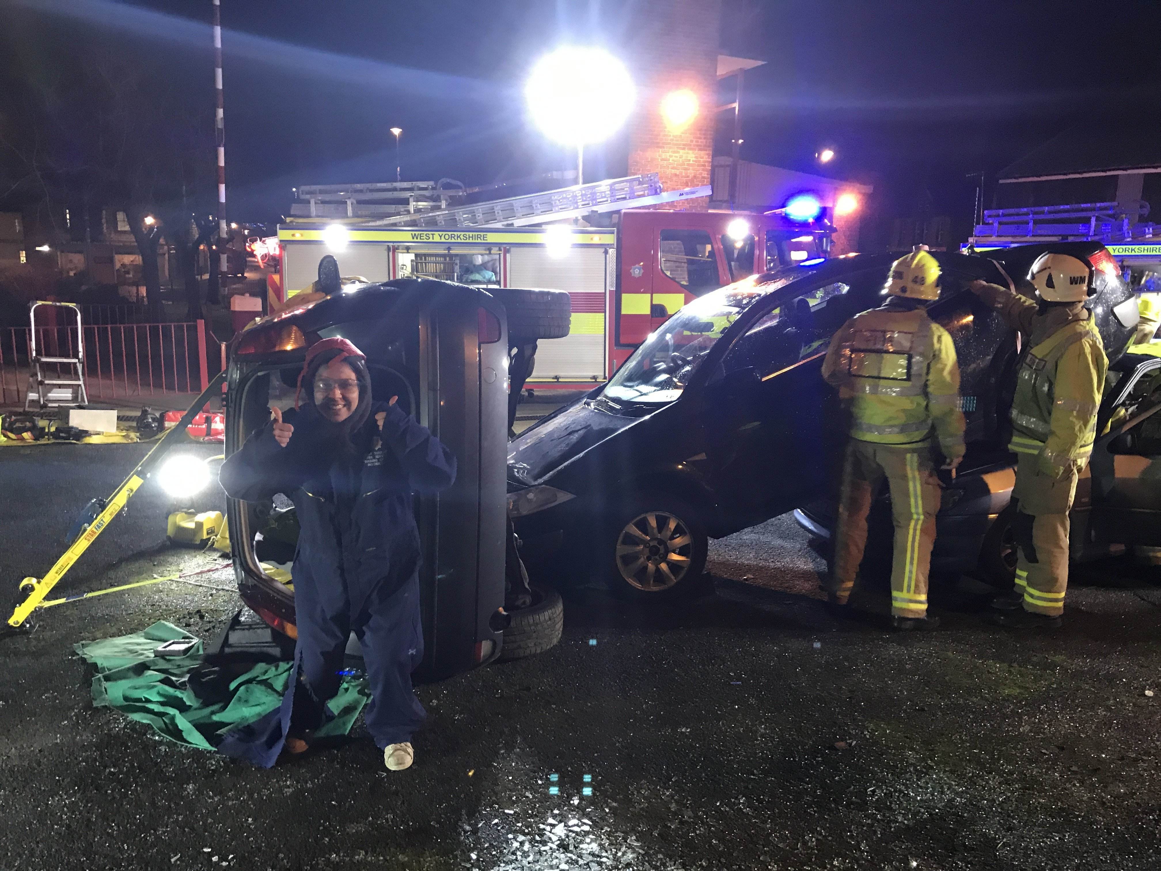 LSCFR volunteers delivering collaborative CPD with the Fire and Rescue Service